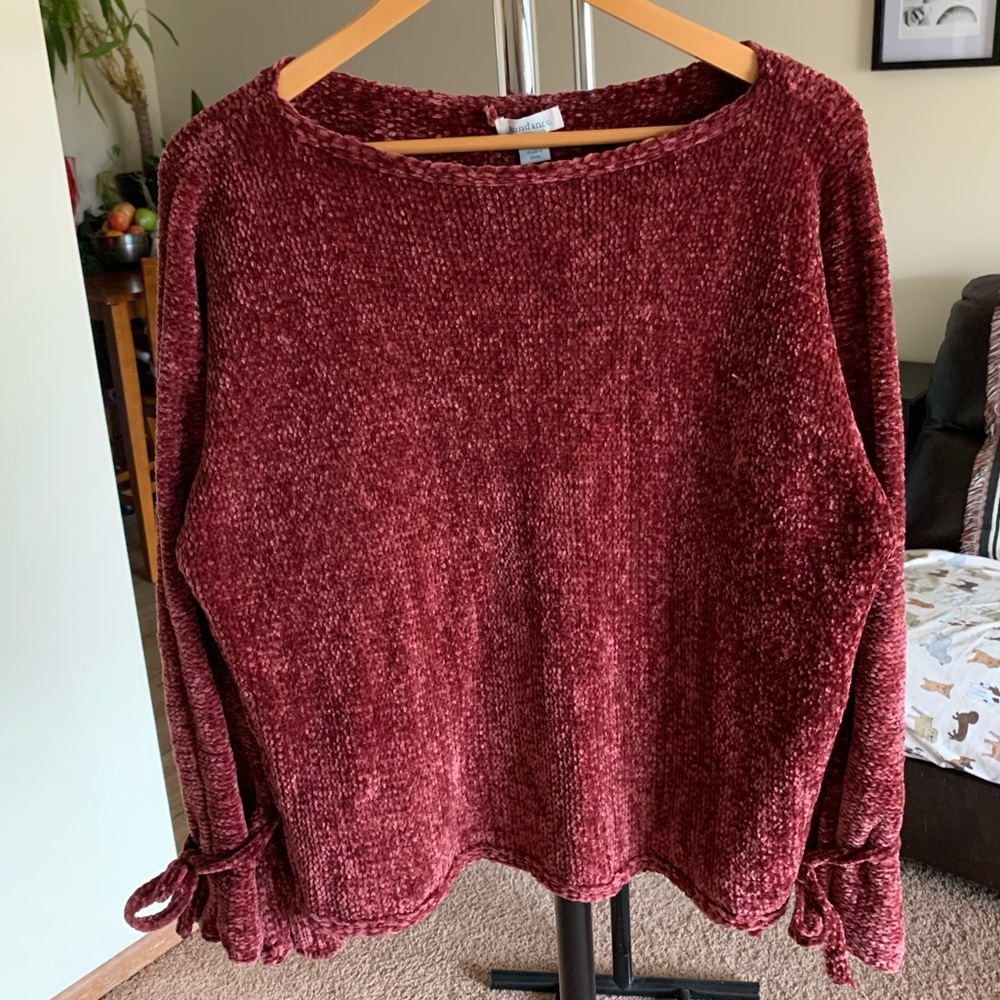 Sundance Chenille Knit Pullover Sweater